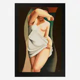 Tamara de Lempicka, Das Modell, screenprint in colors mounted to museum board
