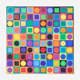 Victor Vasarely, Planetary Folklore Participations No. 1, 1969, plastic, enameled steel, magnets