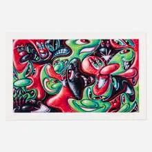 Kenny Scharf, Places Please, 2021, archival print on Entrada Rag