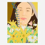 Alex Katz, Ada with Flowers, 1980, screenprint in colors on Grammercy wove paper