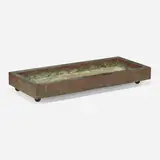 Paul Evans, Planter, c. 1965, patinated copper, casters