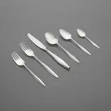Gio Ponti, Diamond flatware service, 1958, sterling silver, stainless steel