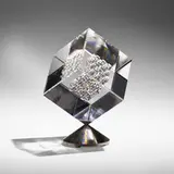 Jon Kuhn, Arctic Dawn, 2002, ground, polished, and laminated glass, stainless steel