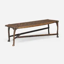 Smokey Tunis, Coffee table, c. 1975, painted wood, composite