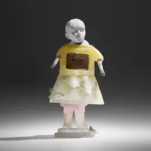 Christina Bothwell, One Less Wounded Heart, c. 2003, cast glass, ceramic, wire