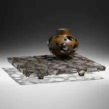 Michael Glancy, Universe, 2010, cast bronze, stainless steel, cast glass, and copper