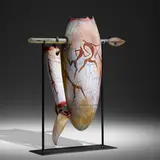 William Morris, Suspended Artifact, 1999, hand-blown glass, hot-sculpted glass