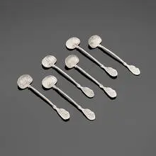 Les Phagocytes demitasse spoons, set of six by Claude Lalanne, 1991, sterling silver, sold Oct 2025