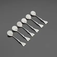 Les Phagocytes demitasse spoons, set of six by Claude Lalanne, 1991, sterling silver, sold Oct 2025