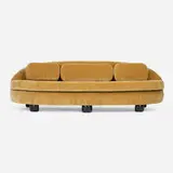 Pierre Augustin Rose, Royal Palais 240 sofa, 2018, microfiber upholstery, lacquered wood