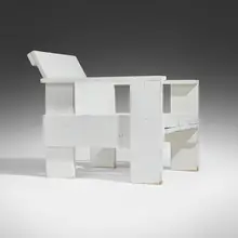 Gerrit Rietveld, Lounge chair, c. 1934, painted deal
