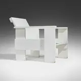 Gerrit Rietveld, Lounge chair, c. 1934, painted deal