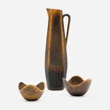 Gunnar Nylund, Collection of tableware, glazed stoneware