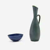 Carl-Harry Stålhane, Pitcher and bowl, c. 1950, glazed stoneware