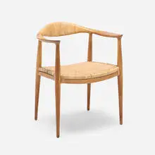 The Chair by Hans J. Wegner, teak, cane, sold Sep 2025