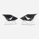 Pierre Paulin, 675 lounge chairs, pair