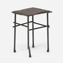 Chuck Moffit, Occasional table, 2017, brass, enameled steel