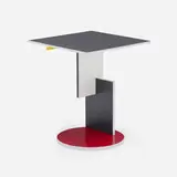 Gerrit Rietveld, Schroeder occasional table, 1924 / 1981, lacquered wood