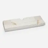 Daniel Arsham, Future Relic 09 (Keyboard), 2018, cast plaster, glass