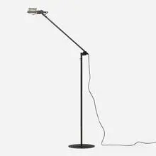 Ernesto Gismondi, Sintesis terra snodo floor lamp, c. 1975, enameled steel, aluminum