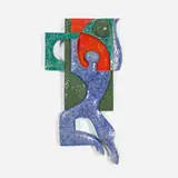 Untitled (Wall Sculpture) by De Porceleyne Fles, 1972, glazed stoneware, sold Sep 2025