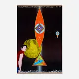 Tadanori Yokoo, Stedelijk exhibition poster, 1974, offset lithograph in colors