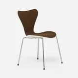 Arne Jacobsen, Series 7 chair, model 3107, 1955 / 2012, wool upholstery, painted wood, chrome-plated steel