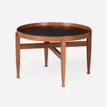 Luca Meda, Viavai tray coffee table, c. 1992, cherry, laminate