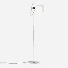 Coupé floor lamp by Joe Colombo, 1967, lacquered aluminum and steel, chrome-plated steel, plastic, sold Sep 2025