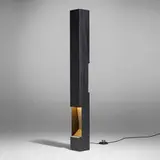 Vittoriano Vigano, Floor lamp, model 1078, 1960, crackle-lacquered steel, aluminum