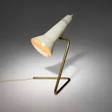 Gino Sarfatti, Table/wall lamp, c. 1955, enameled aluminum, brass