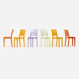 Philippe Starck, La Marie chairs, set of six, polycarbonate