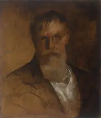 Franz von Lenbach, Selbstbildnis, Um 1895, Öl auf Pappe