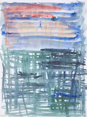 Ohne Titel by Günther Förg, 2006, Aquarell auf dünnem Papier, sold Sep 2025