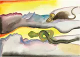 Francesco Clemente, dream, 1996, Aquarell auf Velin
