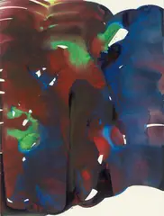 Katharina Grosse, Ohne Titel, 2022, Acryl auf Papier