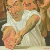 Johannes Grützke, Selbstportrait, 1998, Öl auf Leinwand