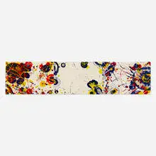 Sam Francis, An Other Set – Y (triptych) (from the Pasadena Box suite), 1964, lithograph in colors on Kochi rice paper mounted to board