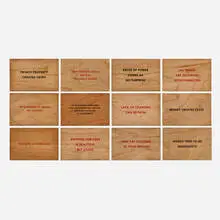 Jenny Holzer, Truisms (twelve postcards), screenprint on wood