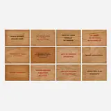 Jenny Holzer, Truisms (twelve postcards), screenprint on wood