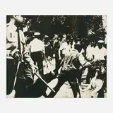 Andy Warhol, Birmingham Race Riot (from the X + X (Ten Works by Ten Painters) portfolio), 1964, screenprint in colors on wove paper