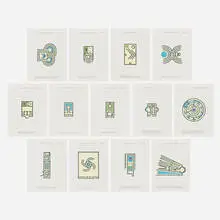 Jan Vercruysse, Labyrinths and Pleasure Gardens, 1994-2001, lithograph in colors on Rivoli