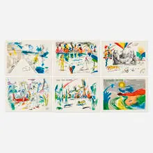 H. C. Westermann, Six Lithographs, 1972, lithograph in colors on BFK Rives