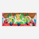 David Hockney, Hotel Acatlán: Two Weeks Later (from the Moving Focus series), 1985, lithograph in colors on two sheets of TGL handmade