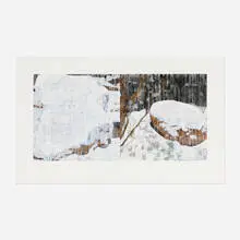 Jennifer Bartlett, Two Boulders, 2011, screenprint in colors