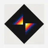 Herbert Bayer, December, 1969, screenprint in colors