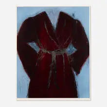 Jim Dine, The Maroon Robe, 1991, woodcut in colors