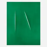 Lucio Fontana, Concetto spaziale (for XXe Siècle No. 12), 1959, pochoir in colors