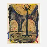 Samella Lewis, Arena, 1961, screenprint in colors