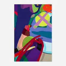 Kaws, Untitled (from the Tension portfolio), 2019, screenprint in colors on Saunders Waterford